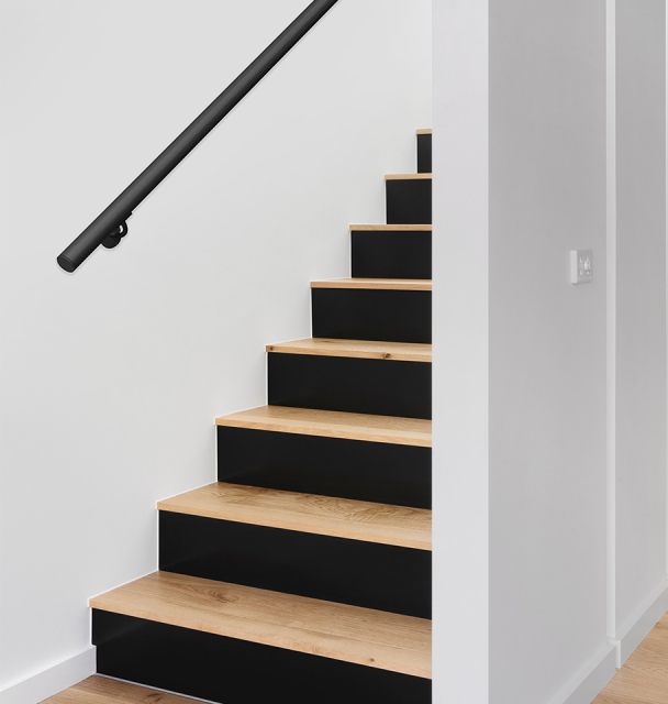 Endcaps for CLEAN Black handrail