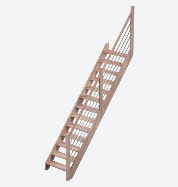 Wooden staircase NEVADA Black