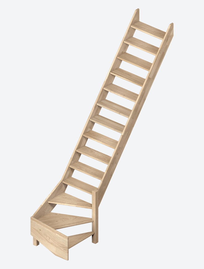 Miller’s staircase in kit – ARDENNES Black
