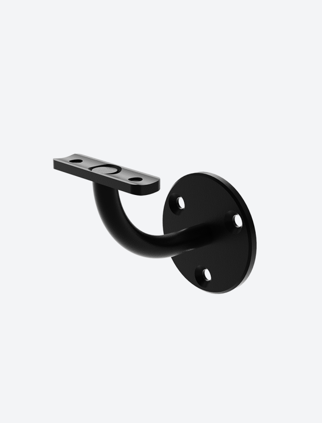 Wall bracket for handrail CLEAN Black