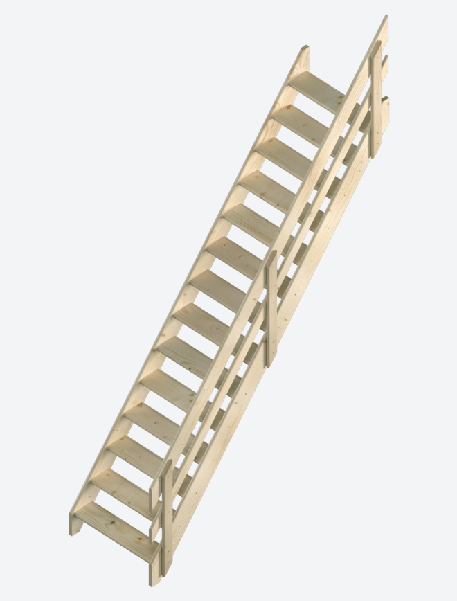 Miller’s staircase in kit – COTTAGE LARGE in spruce 