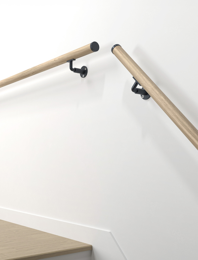 Handrail kit oak R15 & R35 | NEW RONDO brackets 