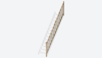 Handrail banister MILAN/HELSINKI/LIVERPOOL Oak