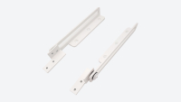 Ladder slide bracket kit White RAL 9016