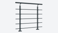 Balustrade kit NEW RONDO RAL 7016 Anthracite, RAL 7016