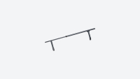 Telescopic handrail in steel for SOGEM CONFORT ladders